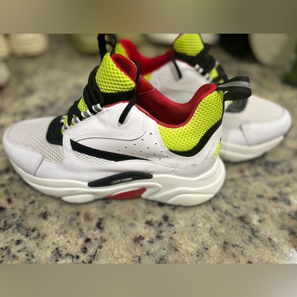 COPY DIOR B22 GREEN YELLOW WHITE SNEAKER SZ 7.5 (41) - Picture 2 of 12